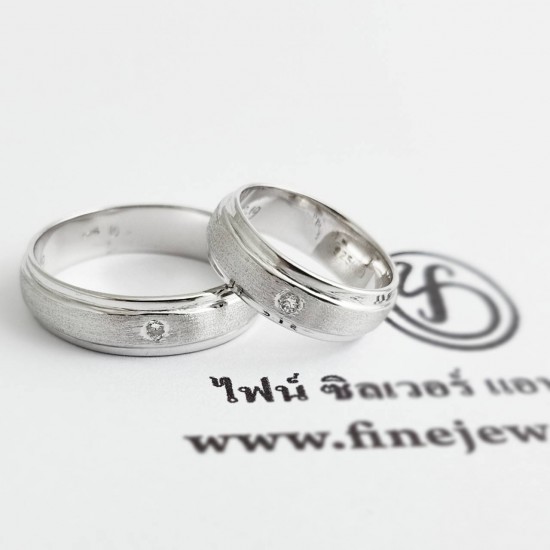 แหวนเพชร-แหวนเงิน-เพชรแท้-เงินแท้925-แหวนคู่-แหวนหมั้น-แหวนแต่งงาน-RC3029dim