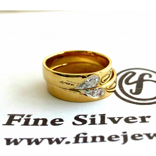 แหวนทอง-แหวนเพชร-ทอง-เพชรแท้-แหวนคู่-แหวนหมั้น-แหวนแต่งงาน-Finejewelthai - RC1236DG