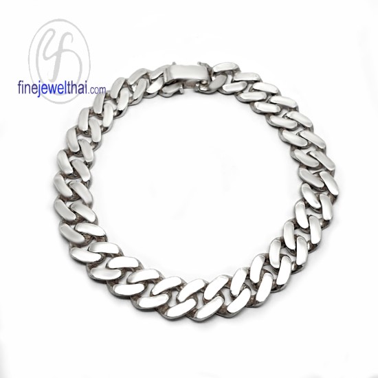 สร้อยแขนเงิน-สร้อยข้อมือเลส-สร้อยข้อมือ-finejewelthai-T102100