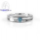  Aquamarine Birthstone Silver Ring-R1254aq