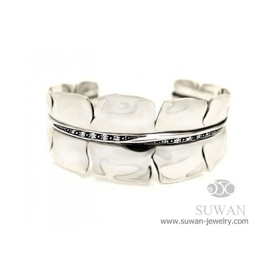 กำไลใบตอง-งานสุวัน-กำไลเงิน-finejewelthai-SWB009