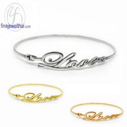 กำไล-กำไลเงินแท้-เงินแท้-มินิมอล-Love-finejewelthai-G302300
