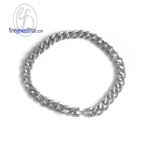 สร้อยแขนเงิน-สร้อยข้อมือเลส-สร้อยข้อมือ-finejewelthai-T102900