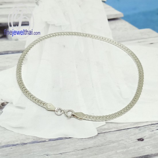 สร้อยแขนเงิน-สร้อยข้อมือเลส-สร้อยข้อมือ-finejewelthai-T223800