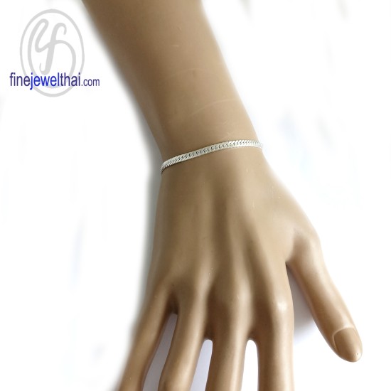 สร้อยแขนเงิน-สร้อยข้อมือเลส-สร้อยข้อมือ-finejewelthai-T223800