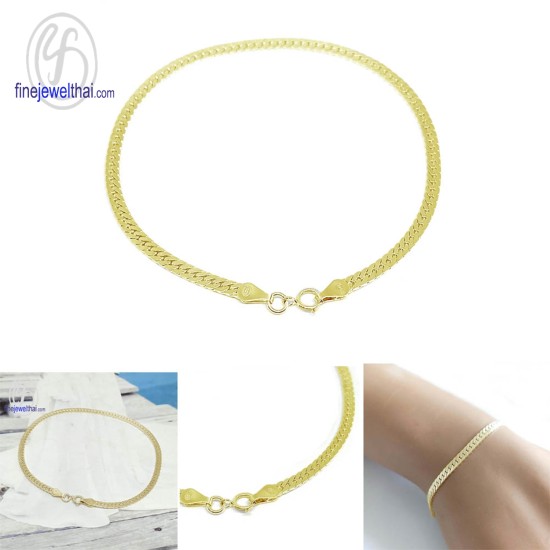 สร้อยแขนเงิน-สร้อยข้อมือเลส-สร้อยข้อมือ-finejewelthai-T223800