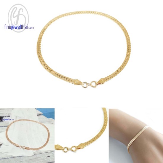 สร้อยแขนเงิน-สร้อยข้อมือเลส-สร้อยข้อมือ-finejewelthai-T223800