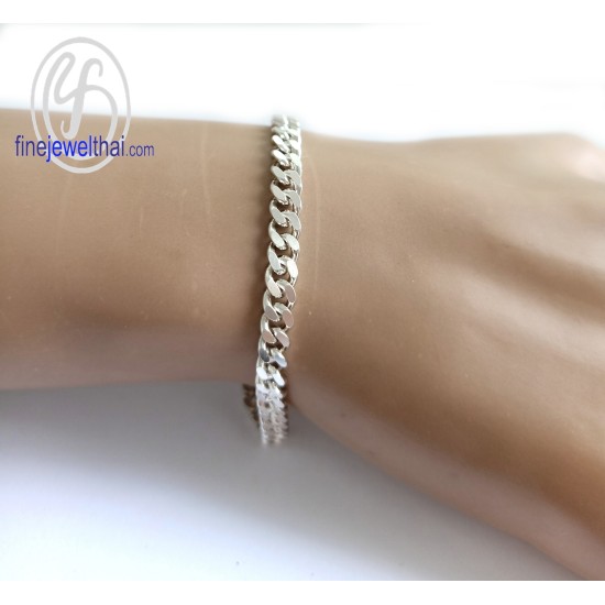 สร้อยแขนเงิน-สร้อยข้อมือเลส-สร้อยข้อมือ-finejewelthai-TGD130