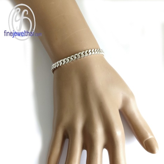 สร้อยแขนเงิน-สร้อยข้อมือเลส-สร้อยข้อมือ-finejewelthai-TGD130