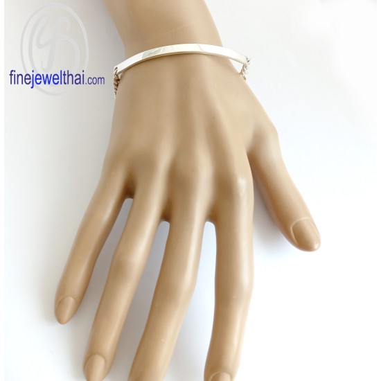 สร้อยแขนเงิน-สร้อยข้อมือเลส-สร้อยข้อมือ-finejewelthai-TGD130_2