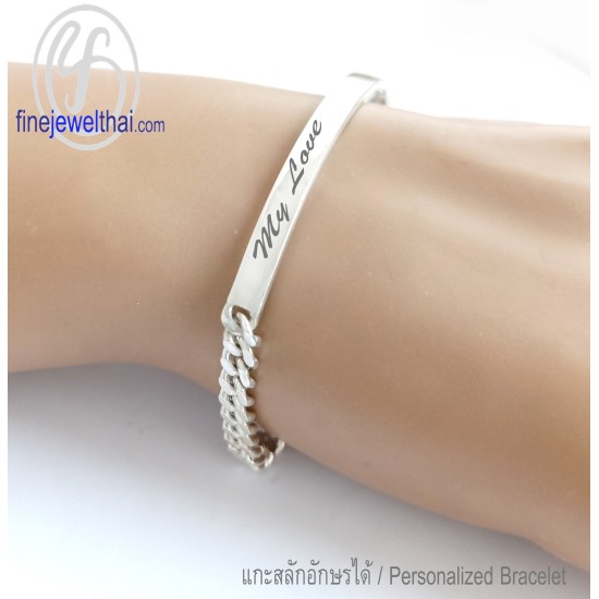 สร้อยแขนเงิน-สร้อยข้อมือเลส-สร้อยข้อมือ-finejewelthai-TGD130_2