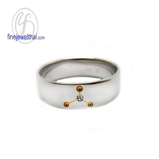 แหวนราศี-ราศีกรกฏ-แหวนเพชร-แหวนเงินแท้-Finejewelthai-R1276cz_07