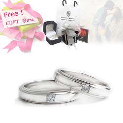 Finejewelthai-แหวนคู่-แหวนเพชรแท้-แหวนเงินแท้-แหวนหมั้น-แหวนแต่งงาน-Diamond_Gift_set45