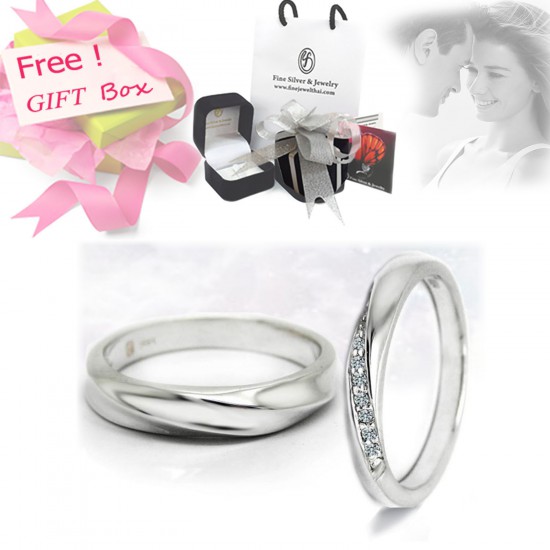 Couple-Diamond-Silver-Wedding-Ring-Finejewelthai-Diamond_Gift_set55