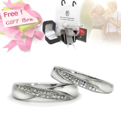 แหวนคู่-แหวนอินฟินิตี้-แหวนเพชร-แหวนเงิน-เพชรแท้-เงินแท้925-แหวนหมั้น-แหวนแต่งงาน-Diamond_Gift_set59