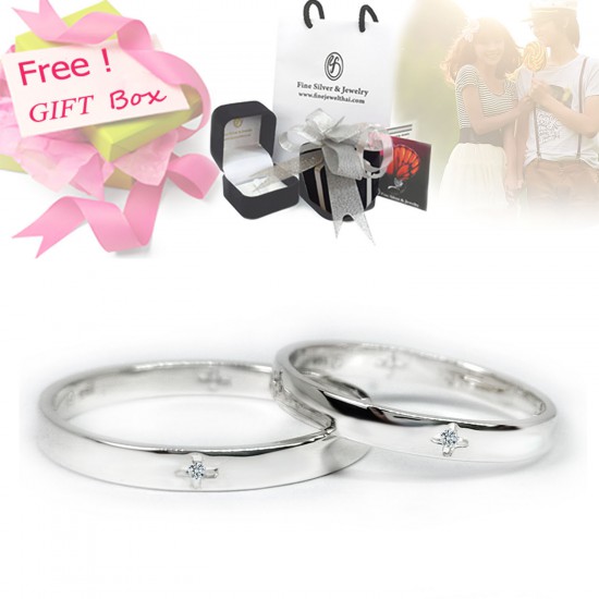 Couple-Diamond-Silver-Wedding-Ring-Finejewelthai-Diamond_Gift_set68