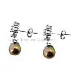 ต่างหูมุก-ต่างหูเพชร-มุกสีดำ-ต่างหูเงินแท้-finejewelthai-E3024pl ต่างหูมุก-ต่างหูเพชร-มุกสีดำ-ต่างหูเงินแท้-finejewelthai-E3024pl