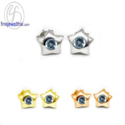 ต่างหูโทพาซ-ต่างหูเงิน-โทพาซแท้-เงินแท้925-ออกแบบพิเศษ-finejewelthai-E1004tp