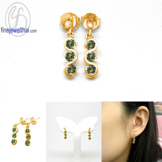 ต่างหูเพอริดอท-ต่างหูเงิน-เพอริดอทแท้-เงินแท้ 925-ออกแบบพิเศษ-finejewelthai-E1009pd ต่างหูเพอริดอท-ต่างหูเงิน-เพอริดอทแท้-เงินแท้ 925-ออกแบบพิเศษ-finejewelthai-E1009pd