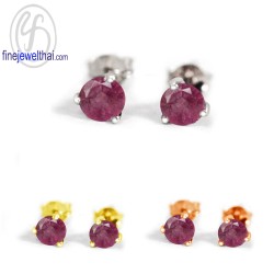 ต่างหูทับทิม-ต่างหูเงิน-ทับทิมแท้-เงินแท้925-ออกแบบพิเศษ-finejewelthai-E1025rb_4m