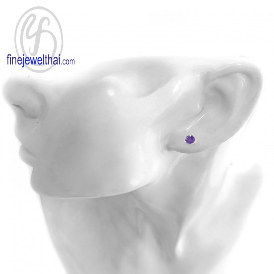 Amethyst-Silver-Earring-Finejewelthai-E1025amt_4m