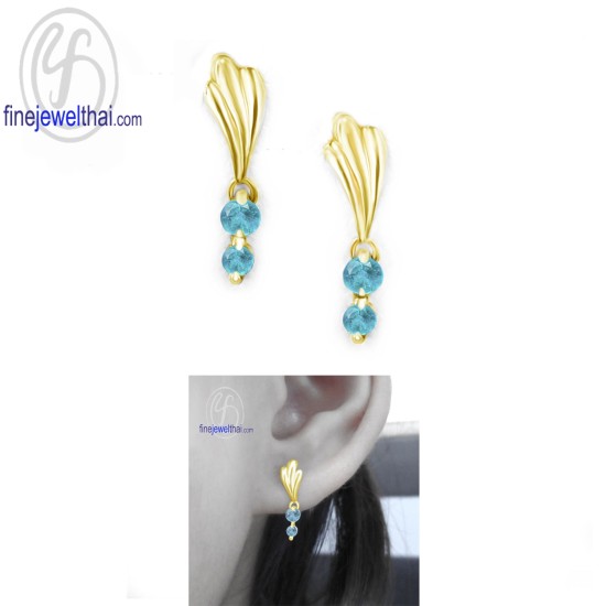 ต่างหูโทพาซ-ต่างหูเงิน-โทพาซแท้-เงินแท้925-ออกแบบพิเศษ-finejewelthai-E1036tp ต่างหูโทพาซ-ต่างหูเงิน-โทพาซแท้-เงินแท้925-ออกแบบพิเศษ-finejewelthai-E1036tp