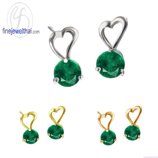 ต่างหูมรกต-ต่างหูเงินแท้-มรกต-พลอยประจำเดือนเกิด-finejewelthai-E1037em ต่างหูมรกต-ต่างหูเงินแท้-มรกต-พลอยประจำเดือนเกิด-finejewelthai-E1037em