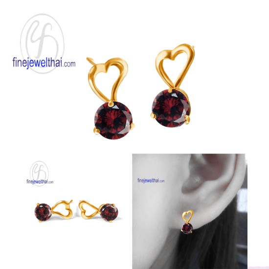 ต่างหูโกเมน-ต่างหูเงิน-โกเมนแท้-เงินแท้925-ออกแบบพิเศษ-finejewelthai-E1037gm ต่างหูโกเมน-ต่างหูเงิน-โกเมนแท้-เงินแท้925-ออกแบบพิเศษ-finejewelthai-E1037gm
