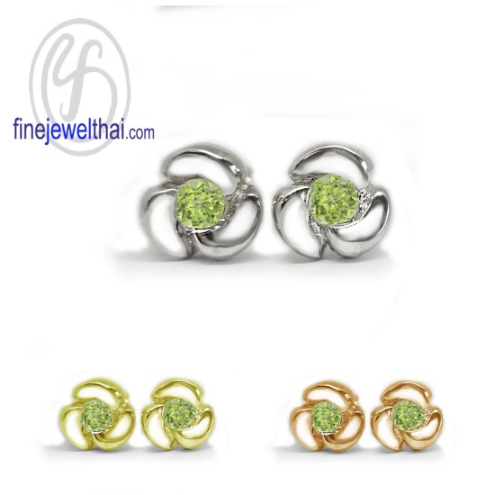 Peridot-silver-Design-Earring-finejewelthai-E1052pd Peridot-silver-Design-Earring-finejewelthai-E1052pd