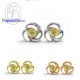 Yellow-Sapphire-Silver-Design-Earring-finejewelthai-E1052yl Yellow-Sapphire-Silver-Design-Earring-finejewelthai-E1052yl