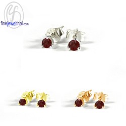 ต่างหูโกเมน-ต่างหูเงิน-โกเมนแท้-เงินแท้925-ออกแบบพิเศษ-finejewelthai-E1063gm_3m