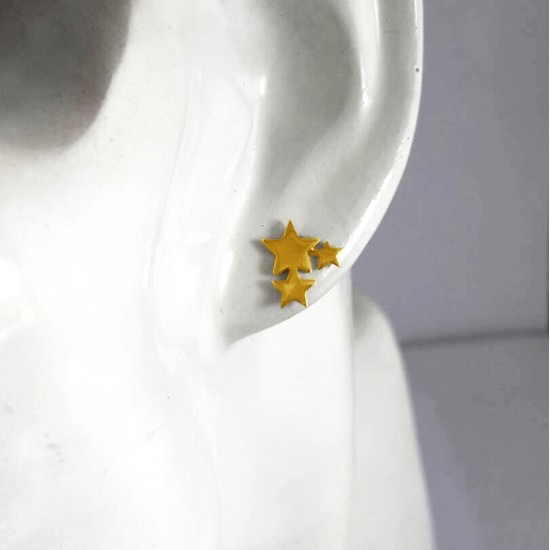 ต่างหูดาว-ต่างหูทอง-ทองคำแท้-ออกแบบพิเศษ-finejewelthai-E1074G ต่างหูดาว-ต่างหูทอง-ทองคำแท้-ออกแบบพิเศษ-finejewelthai-E1074G