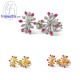 ต่างหูทับทิม-ต่างหูเงิน-เพชรสังเคราะห์-เงินแท้925-E1079rb ต่างหูทับทิม-ต่างหูเงิน-เพชรสังเคราะห์-เงินแท้925-E1079rb