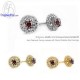 ต่างหูโกเมน-ต่างหูพลอย-ต่างหูเพชร-CZ-ต่างหูเงินแท้-Finejewelthai-E1081gm00 ต่างหูโกเมน-ต่างหูพลอย-ต่างหูเพชร-CZ-ต่างหูเงินแท้-Finejewelthai-E1081gm00