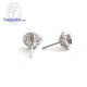 Garnet-Diamond-CZ-Silver-Earring-Birthstone-Finejewelthai-E1083gm00
