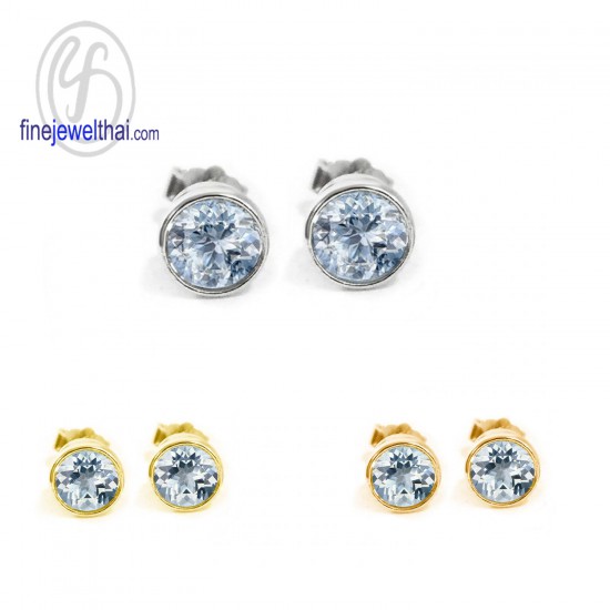 Aquamarine-Silver-Earring-Birthstone-Finejewelthai-E1084aq00