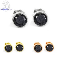 ต่างหูนิล-ต่างหูเงิน-นิลแท้-เงินแท้925-E1086on00