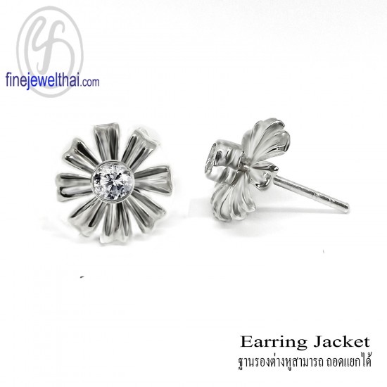 FinejewelthaiSilver-Earring-Jacket-E10930000jk