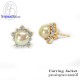 Finejewelthai-Daimond-CZ-Pearl-Silver-Pink-Gold-Earring-Jacket-E1095jk-E1032pl-pg