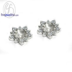 ฐานต่างหูเพชร-ฐานต่างหูเงิน-เพชรสังเคราะห์-เงินแท้925-E1095cz00jk ฐานต่างหูเพชร-ฐานต่างหูเงิน-เพชรสังเคราะห์-เงินแท้925-E1095cz00jk