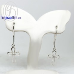 ต่างหู-ต่างหูไม้กางเขน-ต่างหูเพชร-ต่างหูเงินแท้-ออกแบบพิเศษ-E1121cz00p ต่างหู-ต่างหูไม้กางเขน-ต่างหูเพชร-ต่างหูเงินแท้-ออกแบบพิเศษ-E1121cz00p