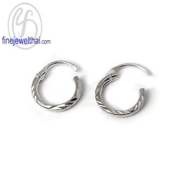 ต่างหูเงิน-ต่างหูห่วง-ต่างหูออกแบบ-เงินแท้-E211500 ต่างหูเงิน-ต่างหูห่วง-ต่างหูออกแบบ-เงินแท้-E211500