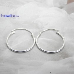ต่างหูเงิน-ต่างหูห่วง-เงินแท้925-ออกแบบพิเศษ-finejewelthai-E217300 ต่างหูเงิน-ต่างหูห่วง-เงินแท้925-ออกแบบพิเศษ-finejewelthai-E217300