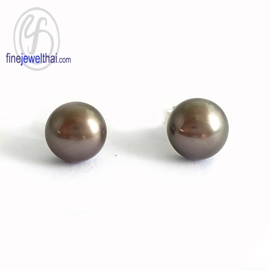 ต่างหูมุก-มุกสีดำ-ต่างหูเงินแท้-finejewelthai-E3053pl_Bk ต่างหูมุก-มุกสีดำ-ต่างหูเงินแท้-finejewelthai-E3053pl_Bk