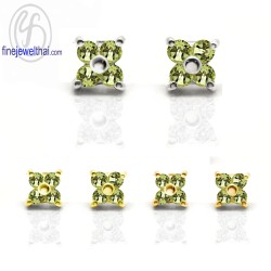 ต่างหูเพอริดอท-ต่างหูเงิน-เพอริดอทแท้-เงินแท้ 925-ออกแบบพิเศษ-finejewelthai-E3061pd