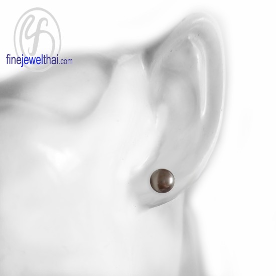 ต่างหูมุก-มุกสีดำ-ต่างหูเงินแท้-finejewelthai-EP1015/11 ต่างหูมุก-มุกสีดำ-ต่างหูเงินแท้-finejewelthai-EP1015/11