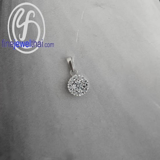 จี้เพชร-จี้เงิน-เพชร-CZ-พลอยประจำเดือนเกิด-Finejewelthai-P1081cz00e