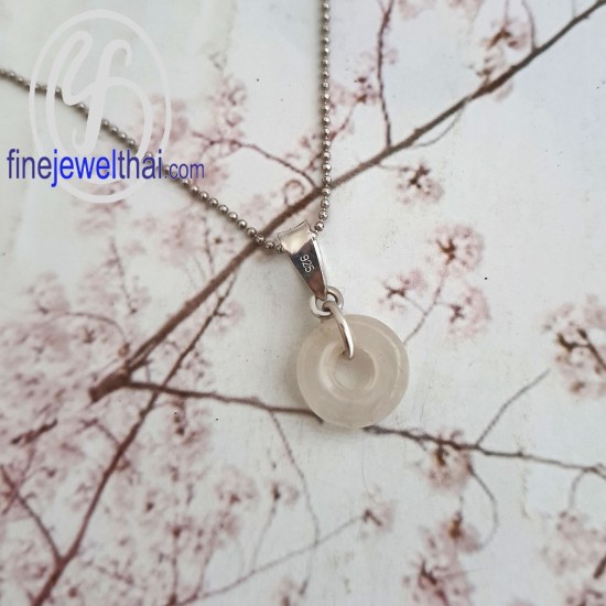 จี้-จี้หยก-จี้เงินแท้-พลอยประจำเดือนเกิด-Finejewelthai - P3057jd00-W