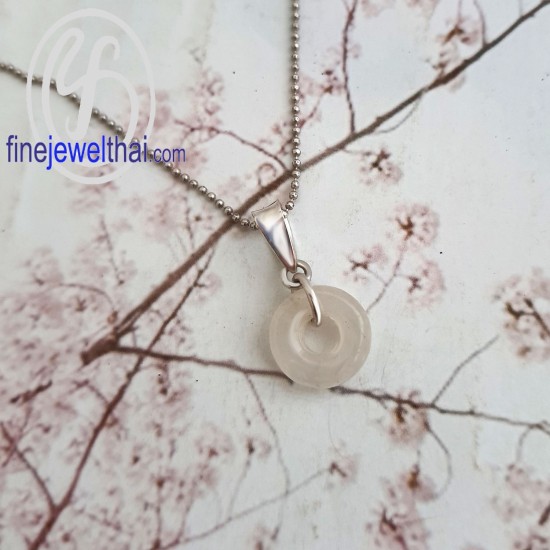 จี้-จี้หยก-จี้เงินแท้-พลอยประจำเดือนเกิด-Finejewelthai - P3057jd00-W