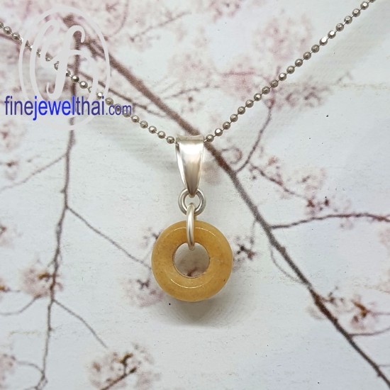 จี้-จี้หยก-จี้เงินแท้-พลอยประจำเดือนเกิด-Finejewelthai - P3057jd00-Y